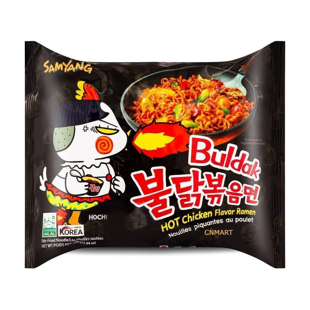 Sopa Buldak Negra SIN PREPARAR, EN BOLSA