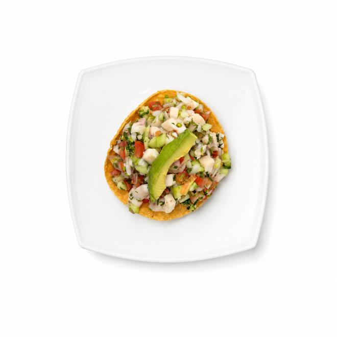 Tostada de Ceviche de Pescado