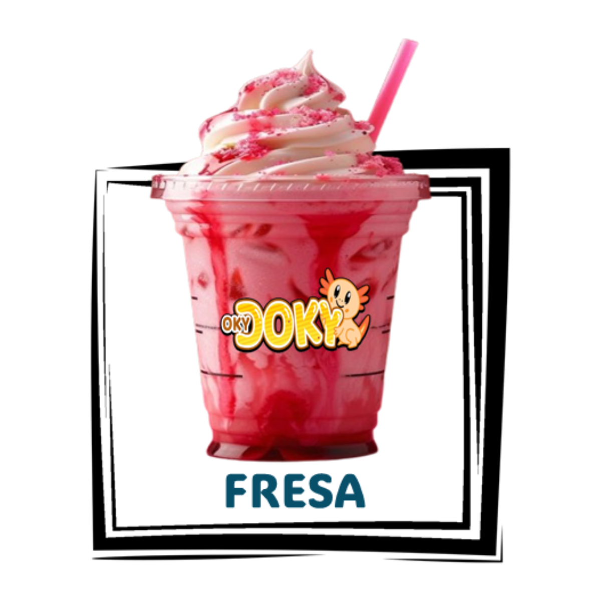 FRAPPE DE FRESA GRANDE 16OZ