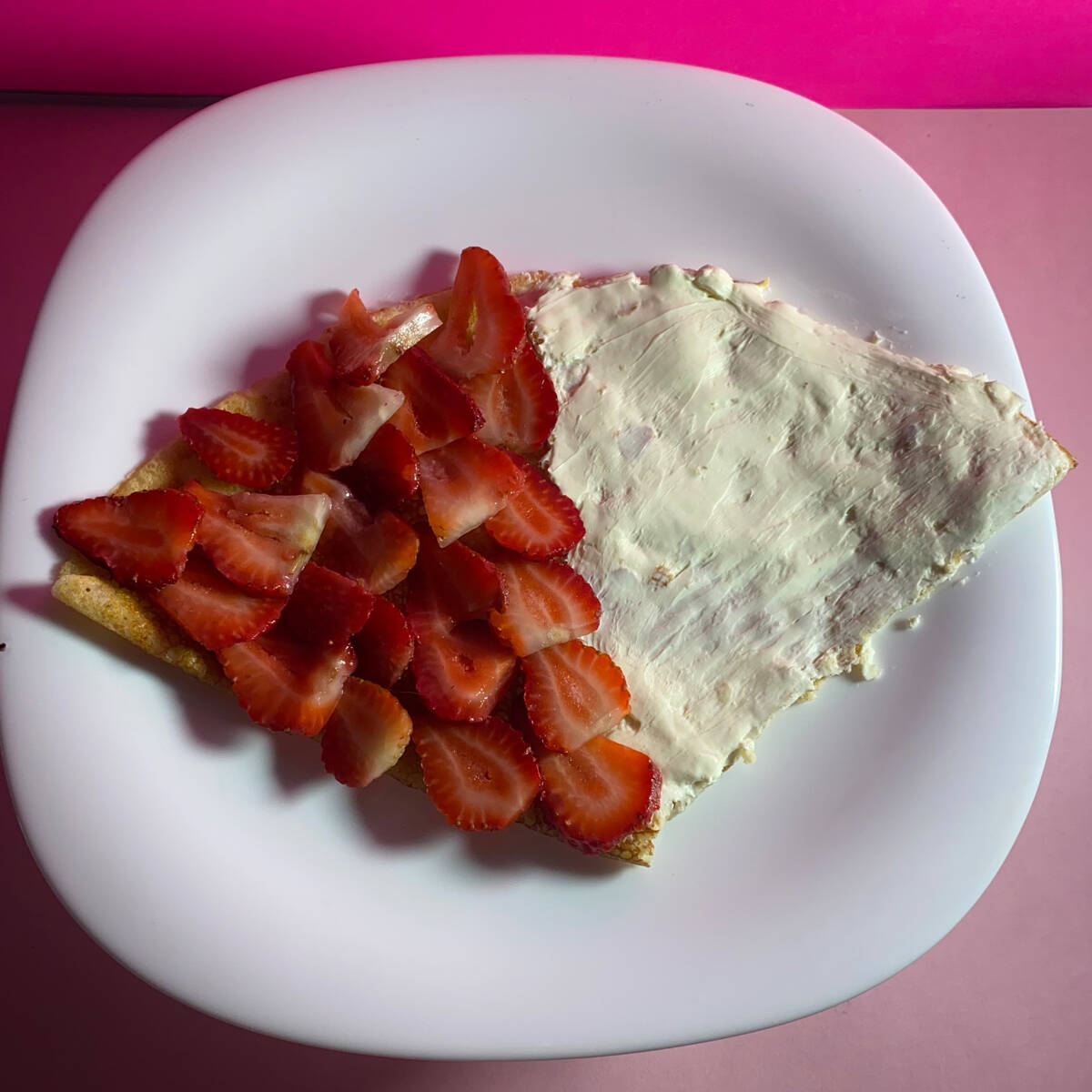 Crepa de Queso Philadelphia con Fruta
