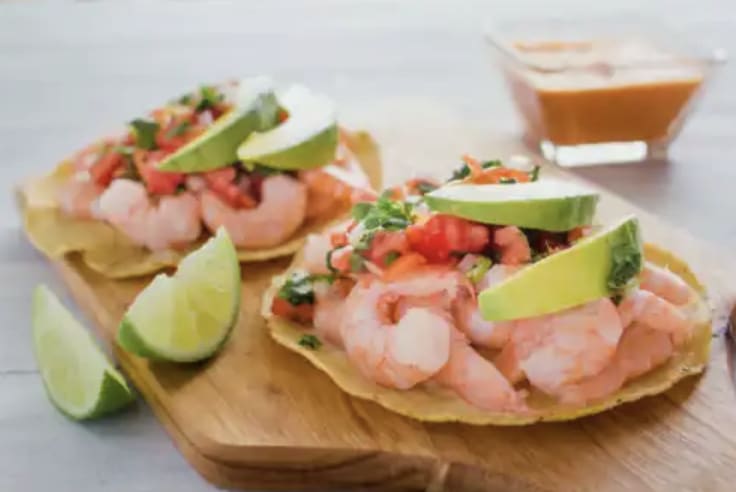 TOSTADA DE CAMARON MADRE MÍA!!!