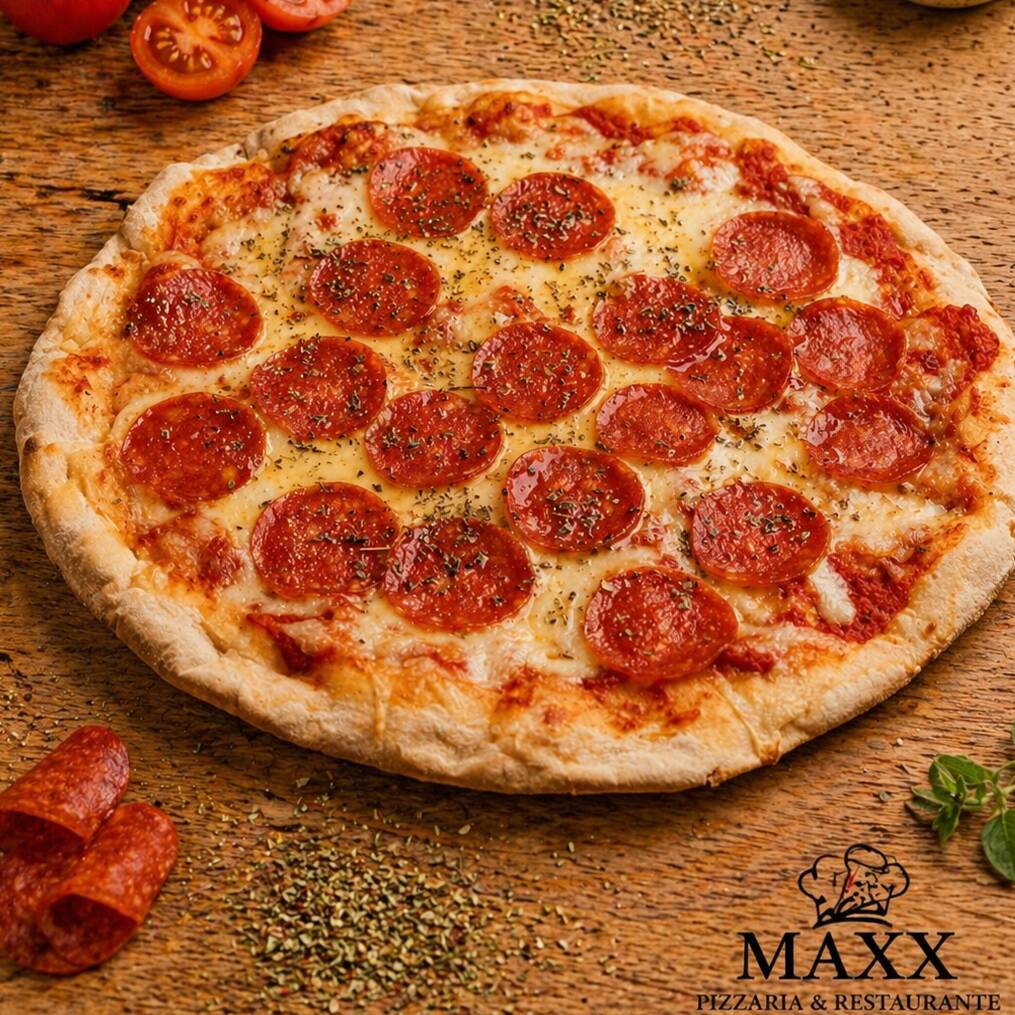 Destaque: Pepperoni de primeira linha e crocância perfeita.
Intensa e crocante: Fatias generosas de pepperoni sobre base de muçarela e pomodoro artesanal.