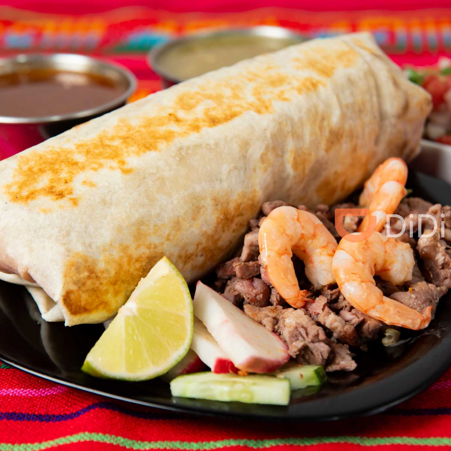 burrito mediano Mar y Tierra