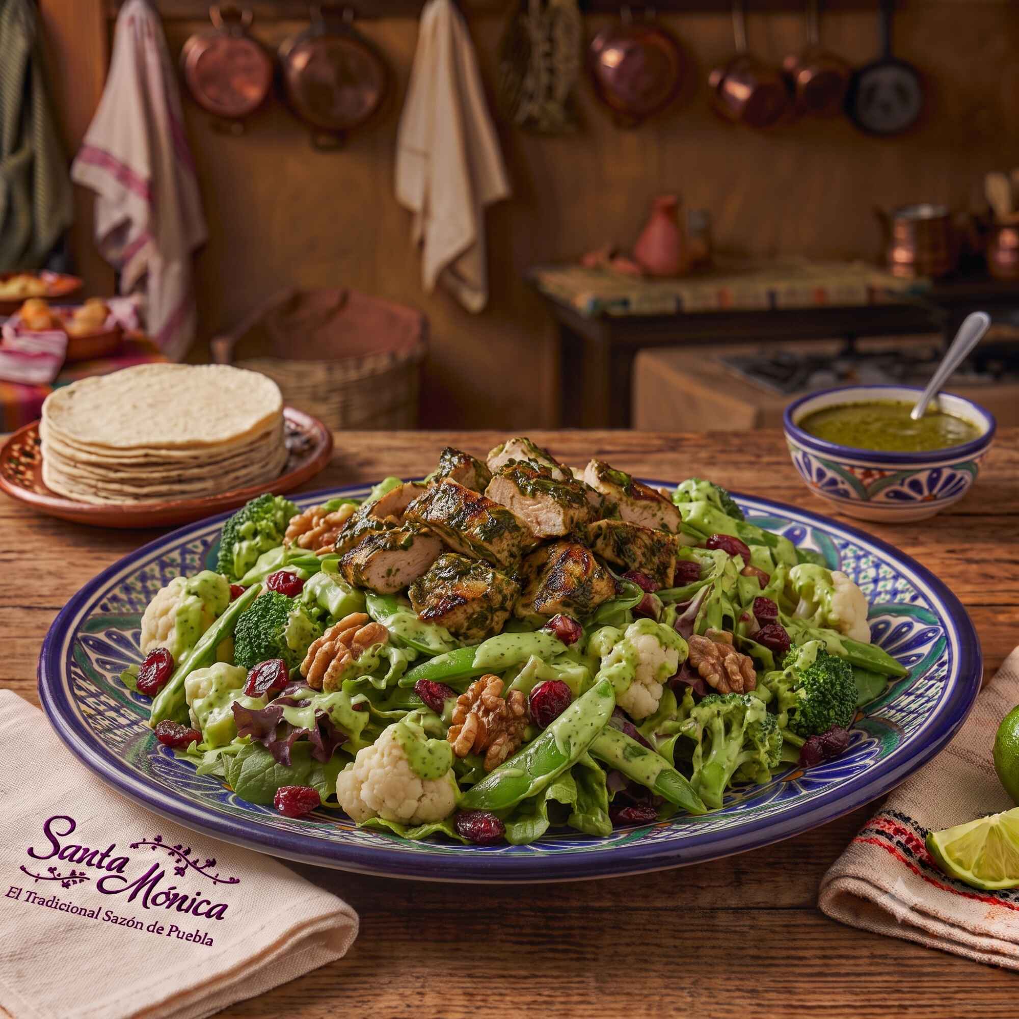 Ensalada de Vegetales con Pollo