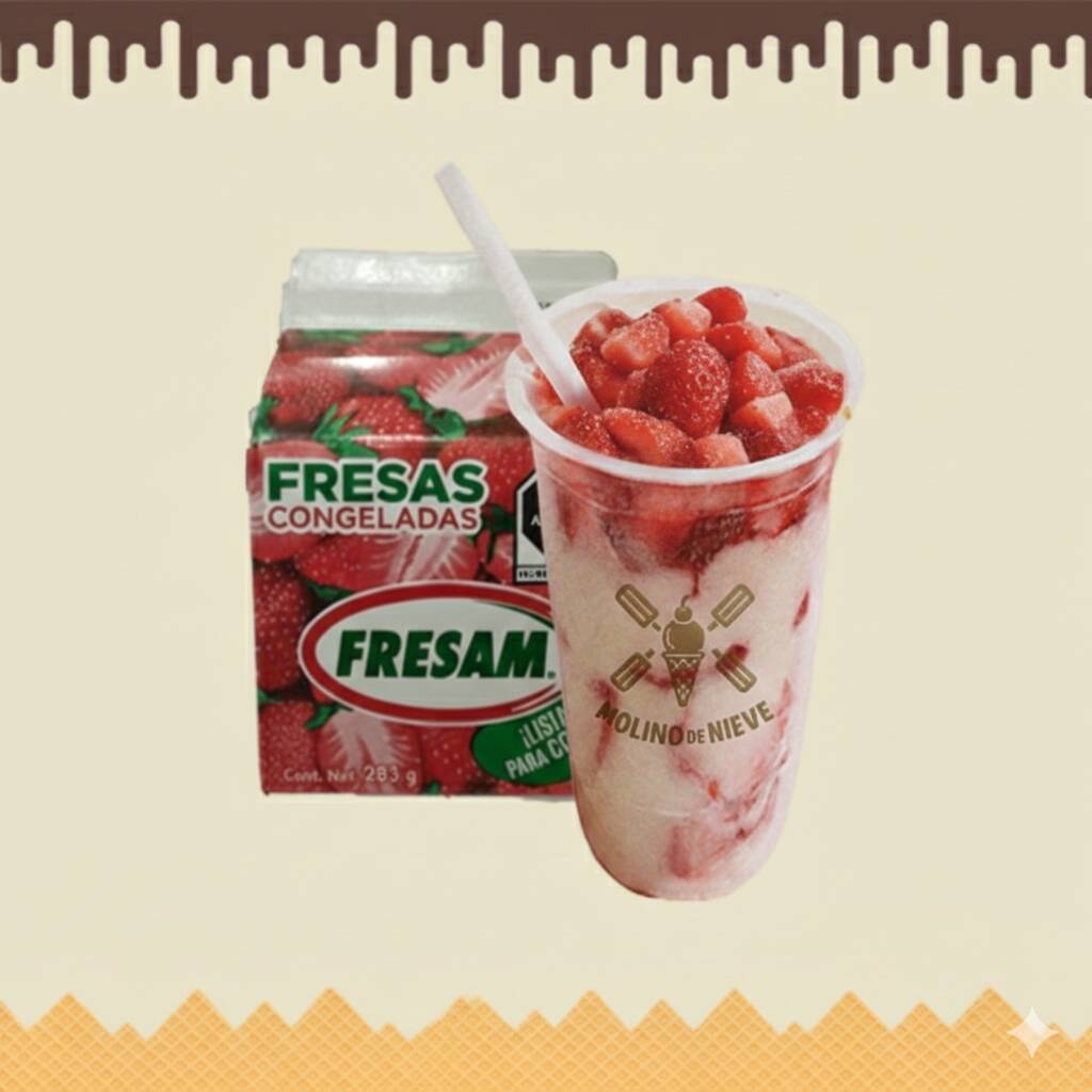 Fresas Con Crema Medianas de Cajita