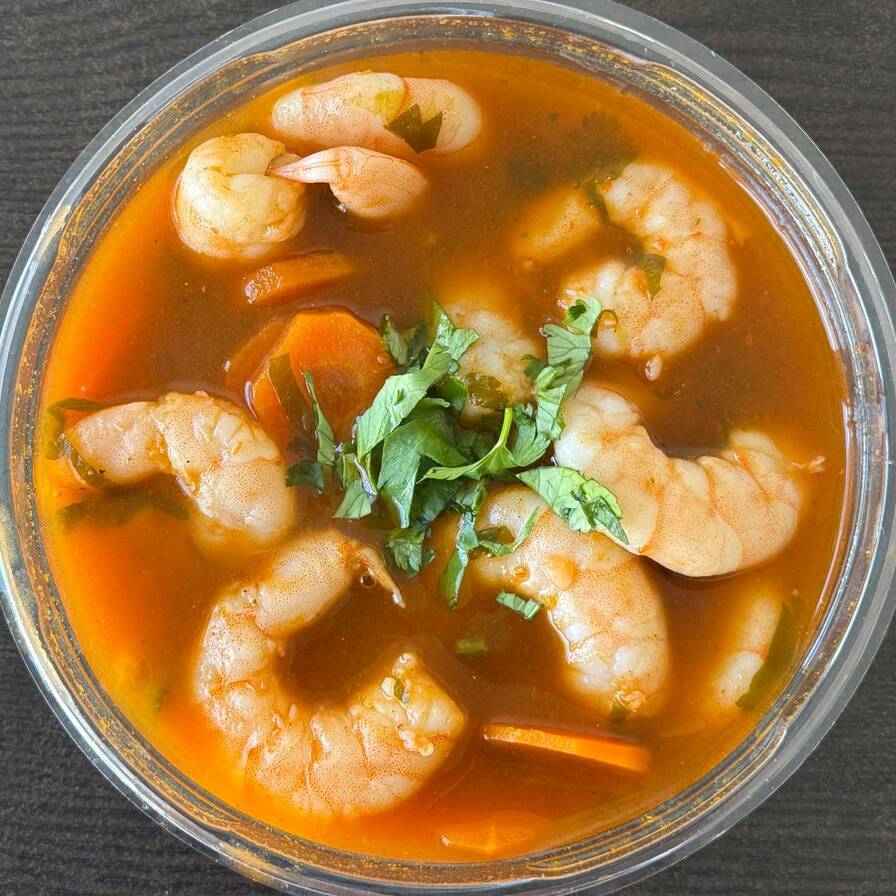 caldo de camaron grande