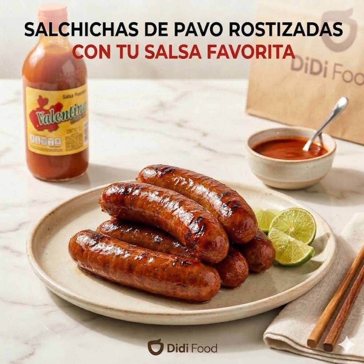 Salchicha de Pavo x Pza