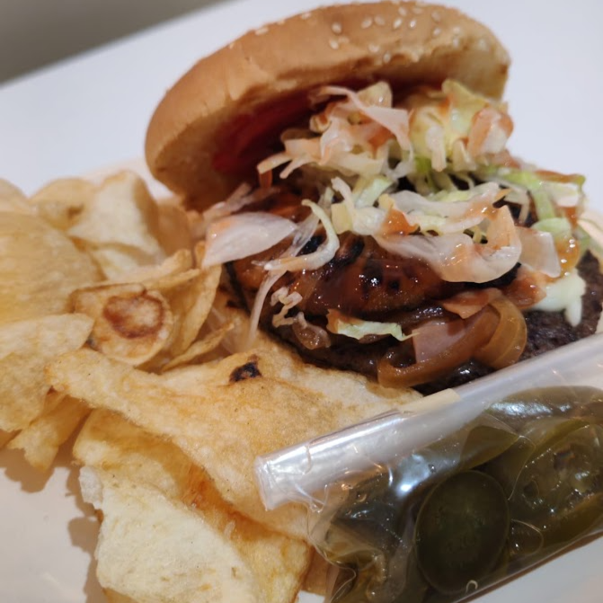 Hamburguesa Hawaiana Con Papas