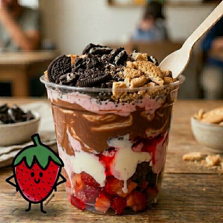 Fresas/Crema Galleta