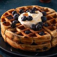 Waffle de Mora Azul