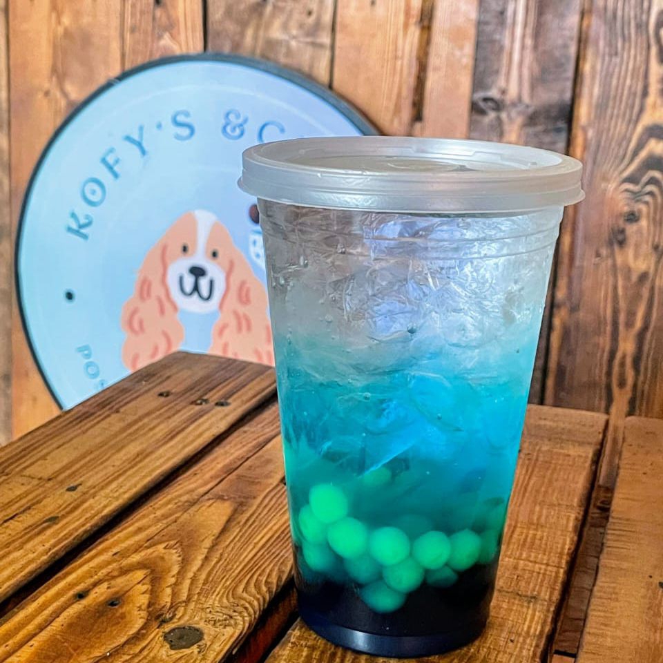 Soda mora azul
