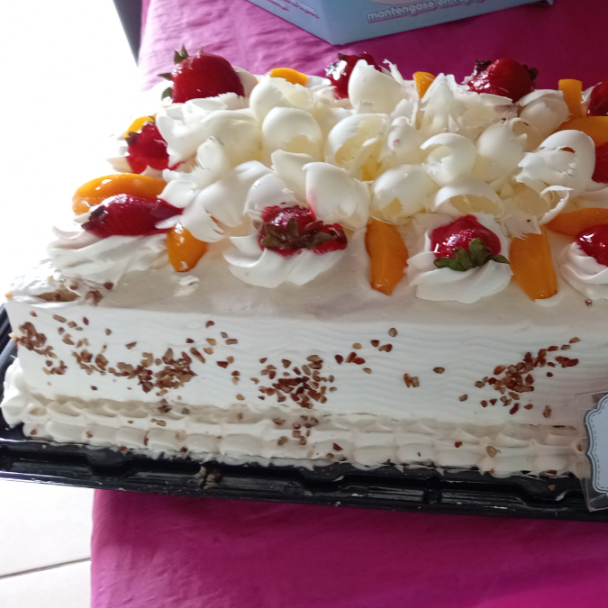 Pastel tres leches 1/4 plancha vainilla