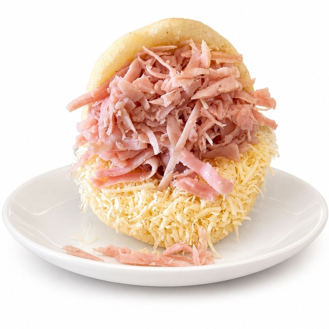 Arepa de Jamón y Queso