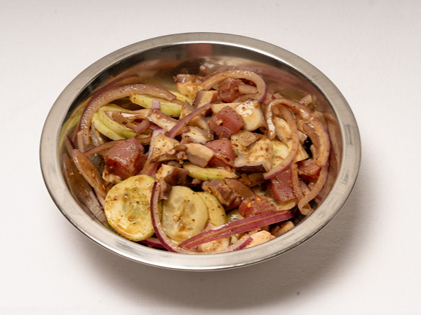 Tostada de Ceviche de Mariscos