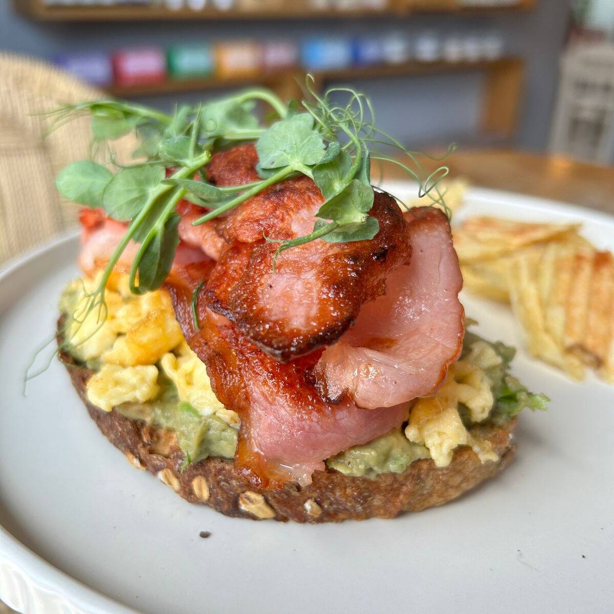 Toast de Huevo con Tocino