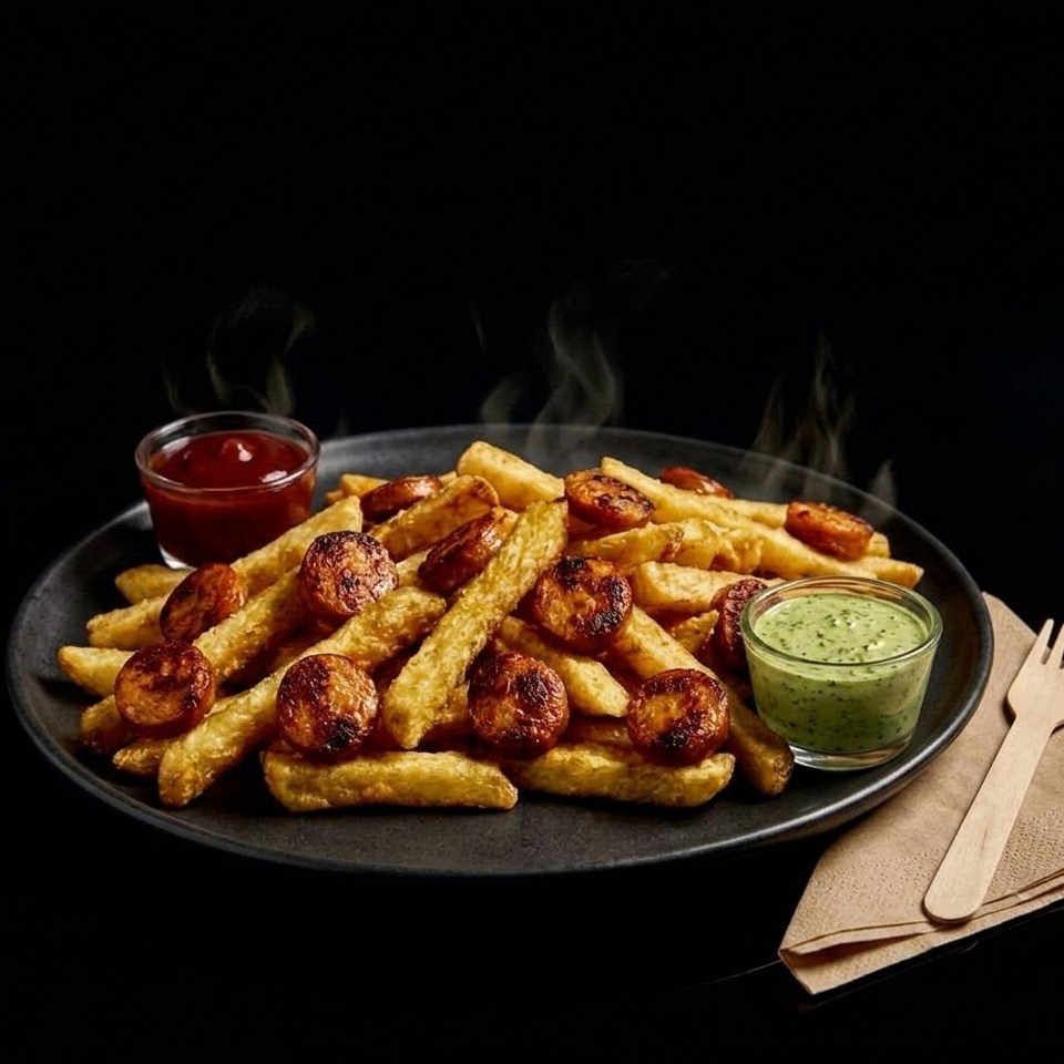Papas Con Salchicha