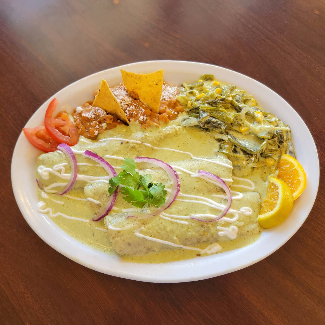 Enchiladas Suizas de Pollo