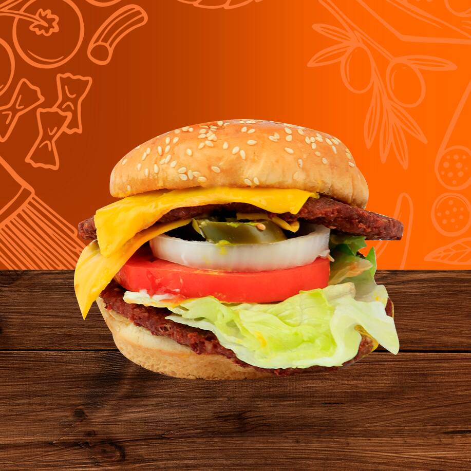 Hamburguesa Doble Carne Doble Queso