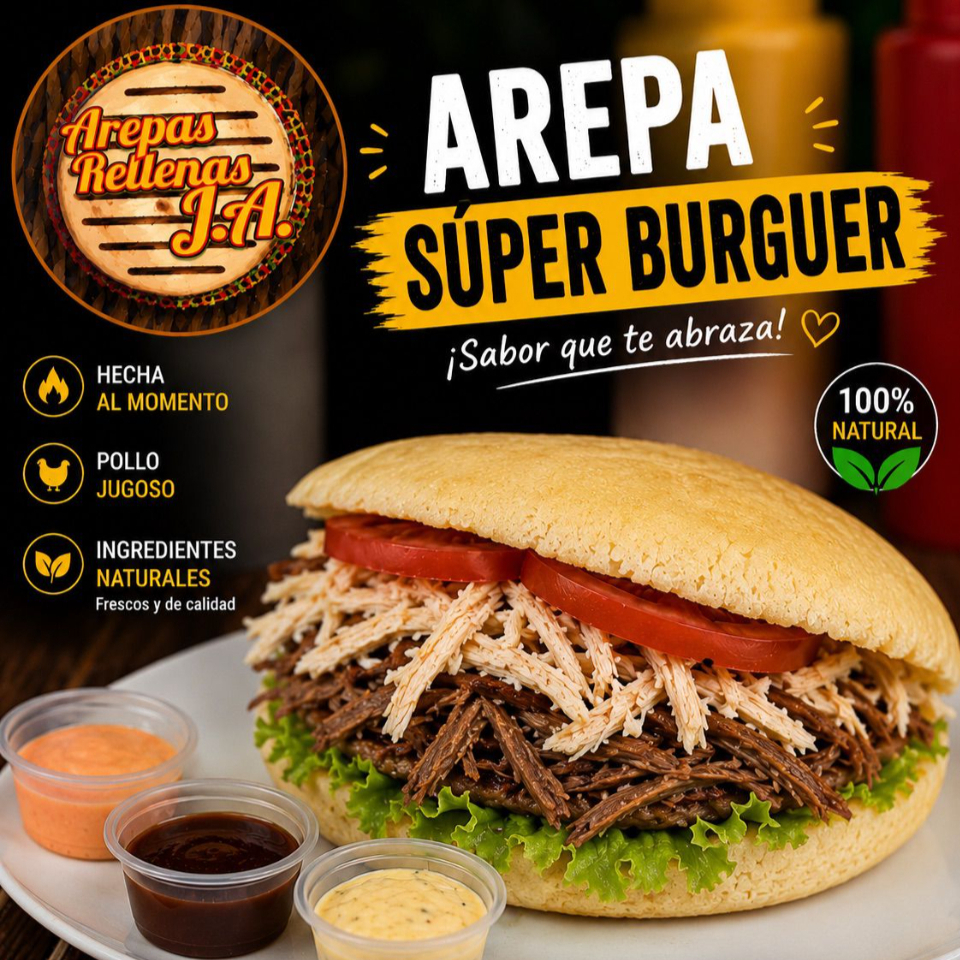 Arepa Super Burguer.