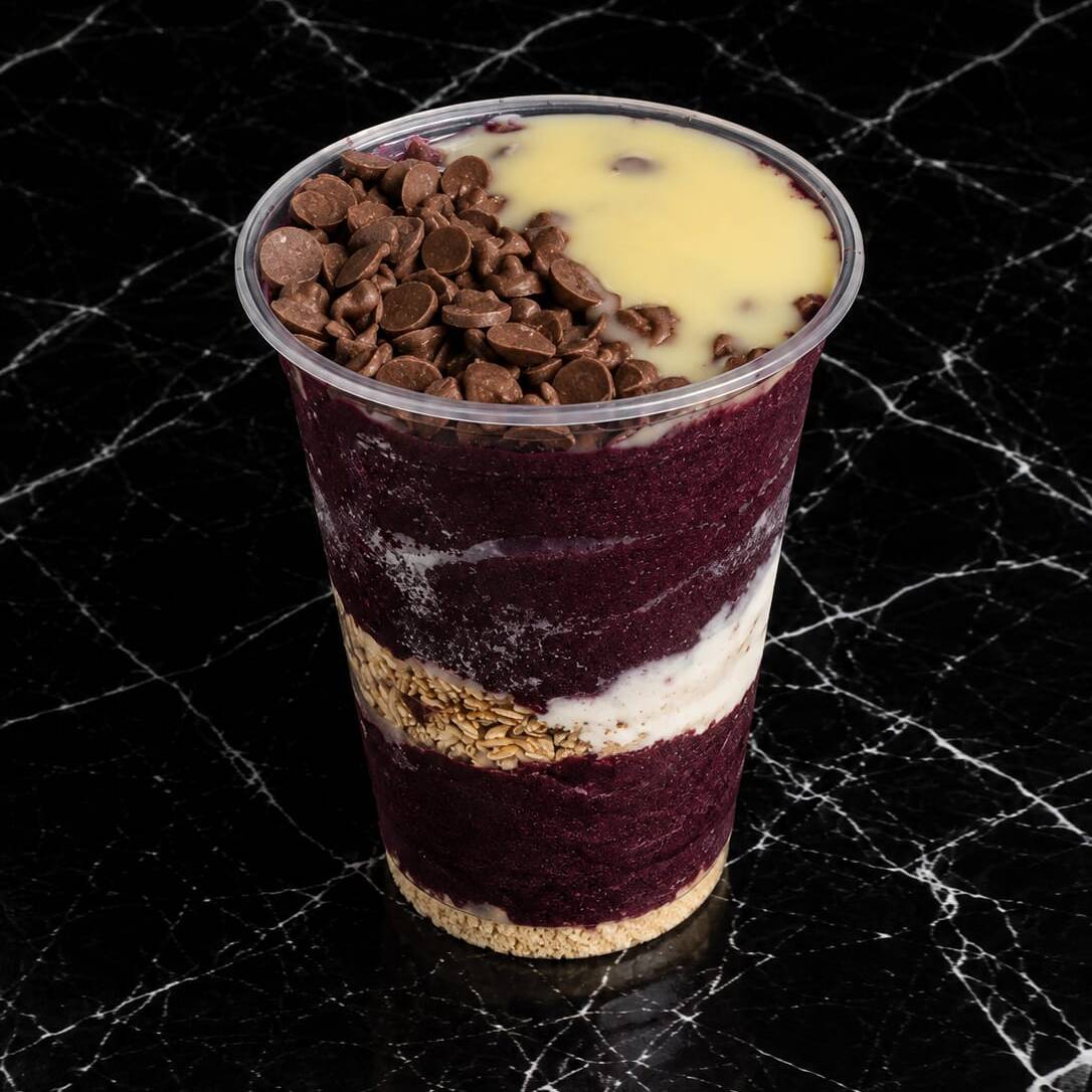 2 camadas de açaí + 2 camadas de adicionais (foto ilustrativa)