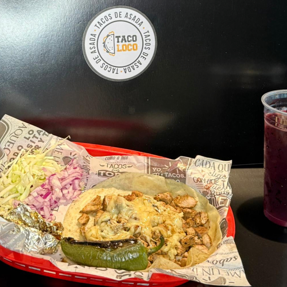 Taco Asada con Queso en Harina