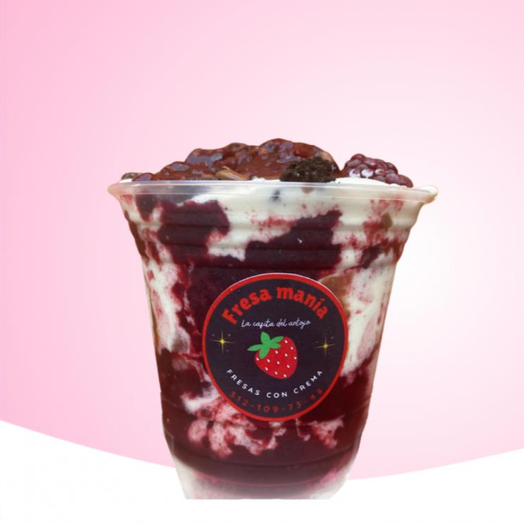 Fresas con Crema / Mermelada Zarzamora