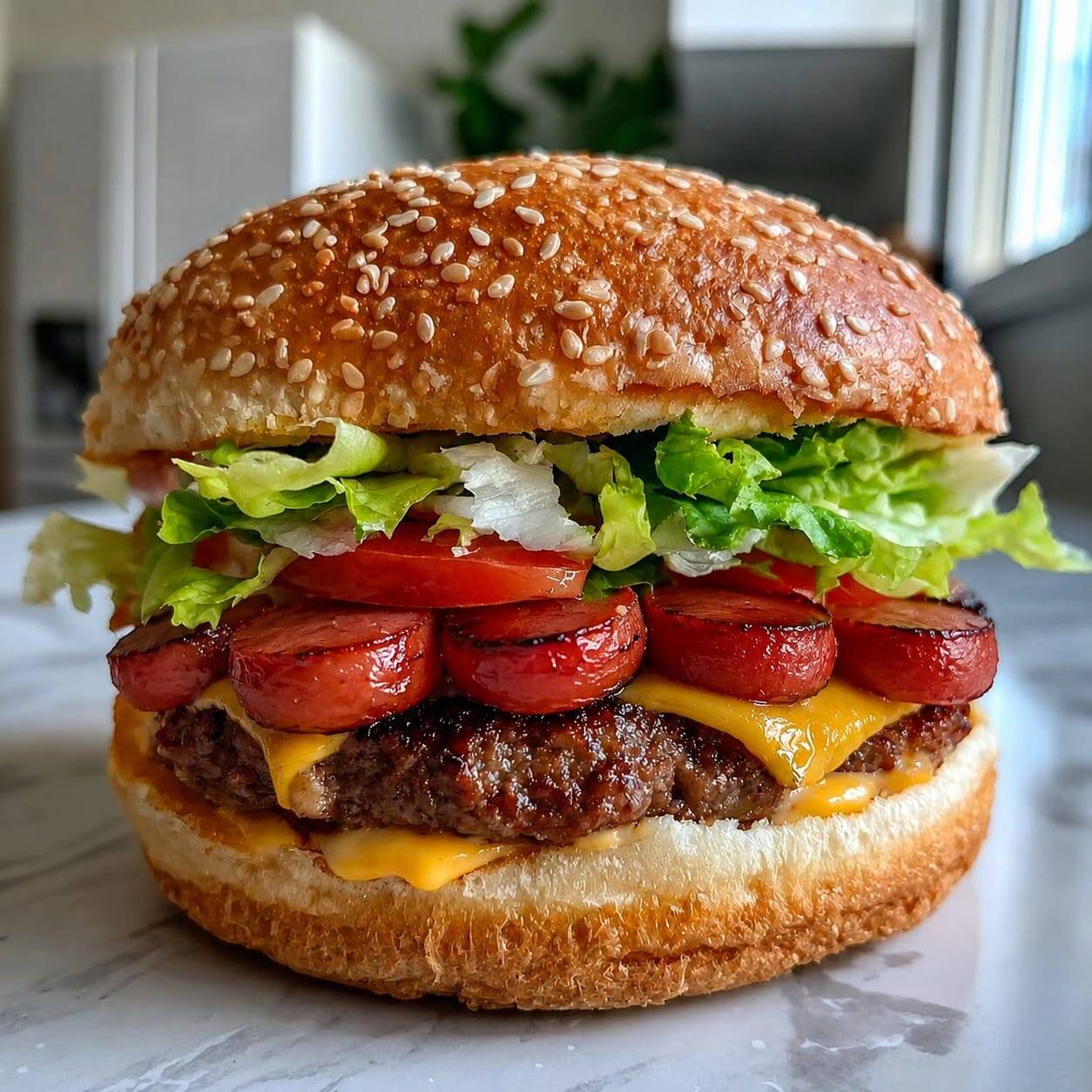 Hamburguesa la Salchicha