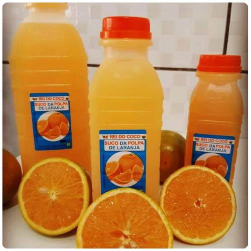 Suco natural de laranja.