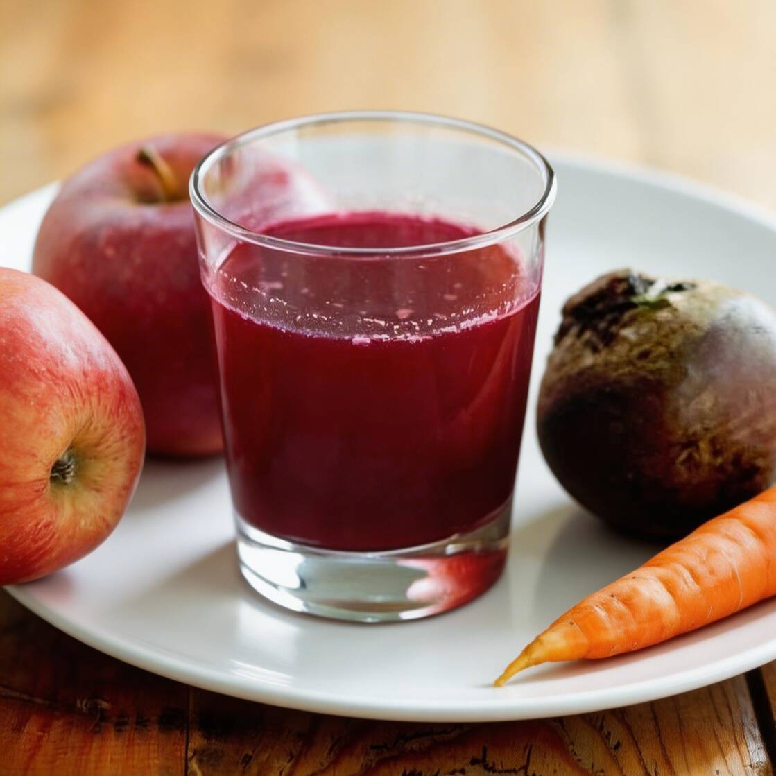 Beterraba, cenoura e laranja.