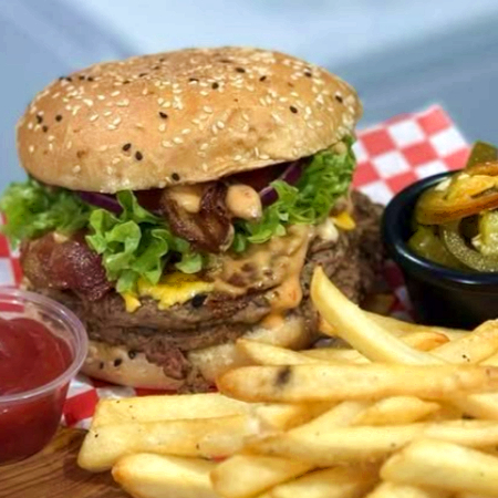 Combo Hamburguesa Con Tocino