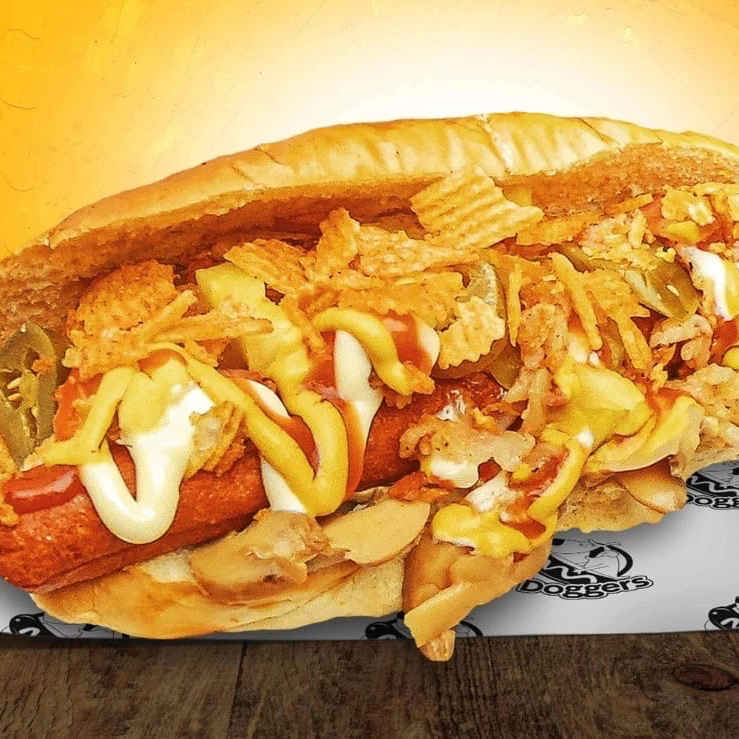 HOT DOG XL ESPECIAL con PAPAS FRITAS A LA FRANCESA