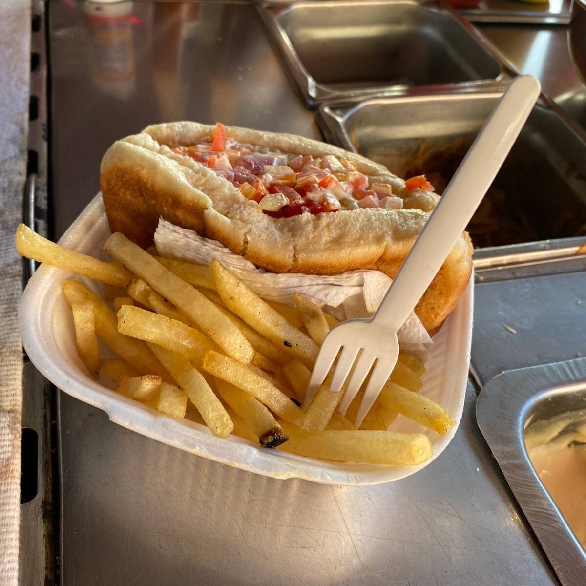 Hot Dog Normal con Papas