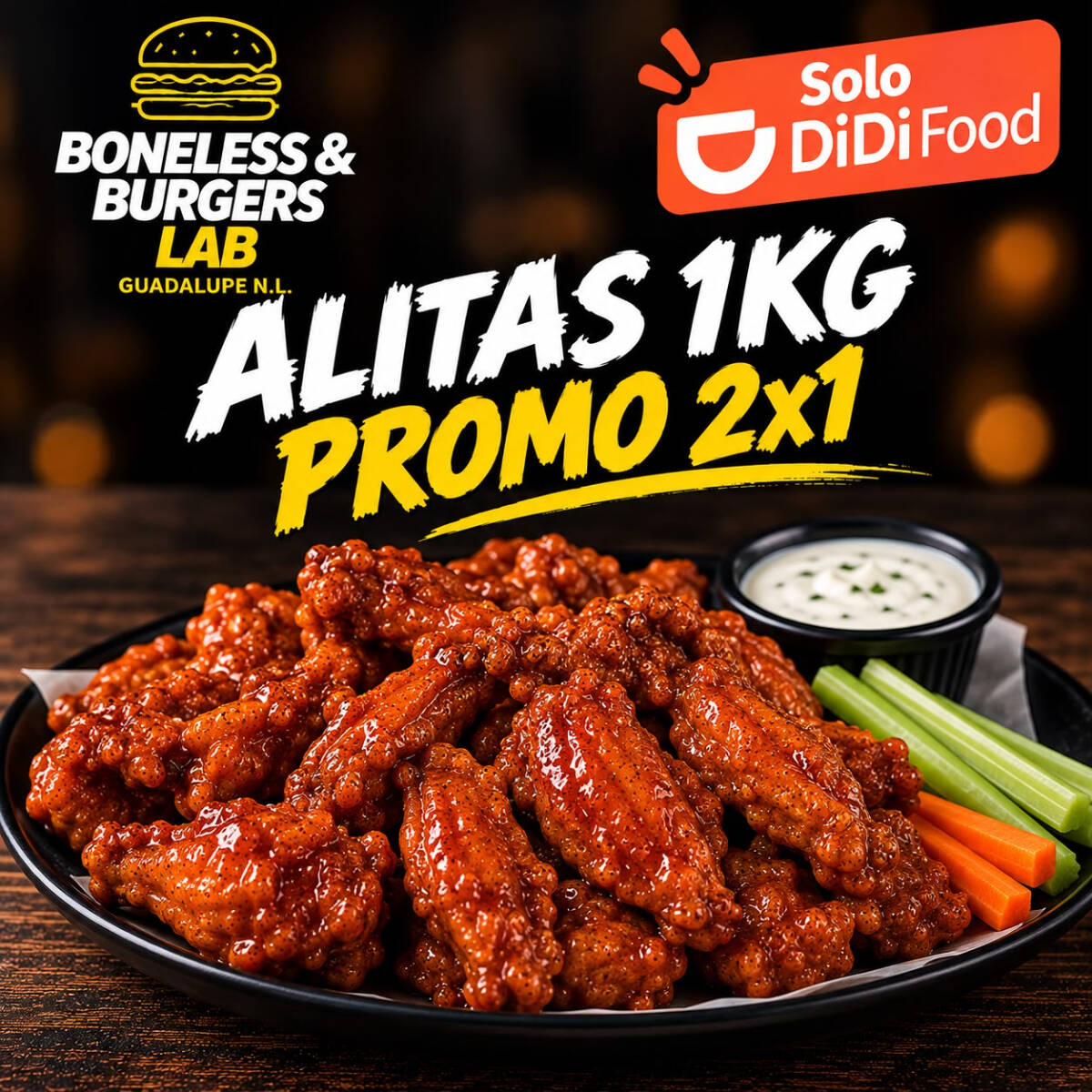 Alitas 1kg PROMO 2x1