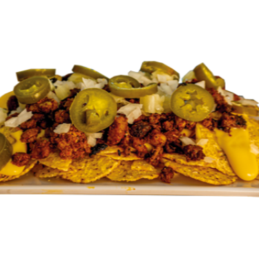 medio nacho con aderezo queso