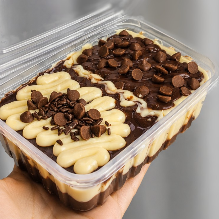 Pavê supreme de 250ml. Delicioso e perfeito com a melhor combinação: os dois melhores sabor de pavê.