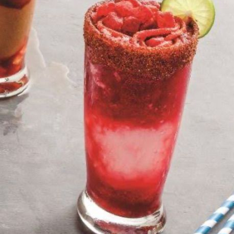 Chamoyada de limón con Fresa