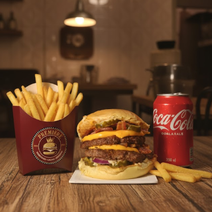 Combo Clássico contendo um delicioso Sanduíche Bacon Melt que contém: Pão Brioche, Dois Hambúrgueres Artesanais de 100g cada, Cheddar Melt, Bacon, Picles, Cebola Roxa, Ketchup e Maionese da Casa. Além de uma Porção Pequena de Batata Frita e uma Lata de Refrigerante 350mls.
A nossa maionese é feita a base de leite, com alho assado e especiarias.
