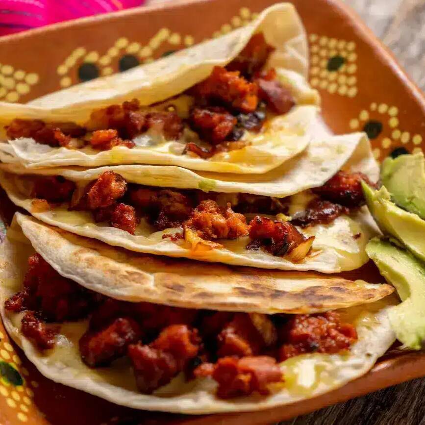 Taco Pan Árabe Chorizo