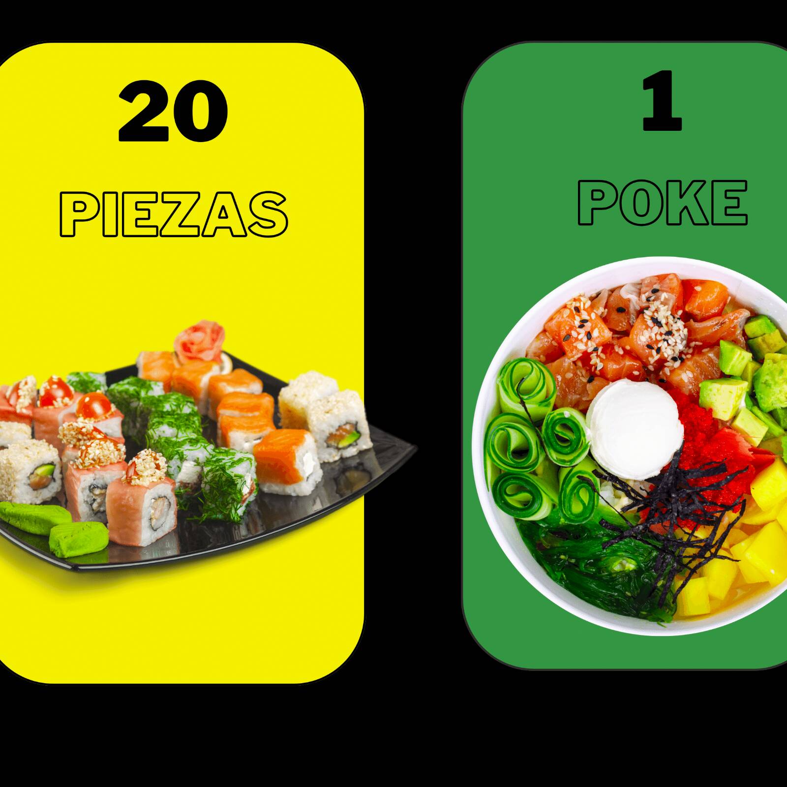1 Poke a elegir más 20 Piezas a Elegir