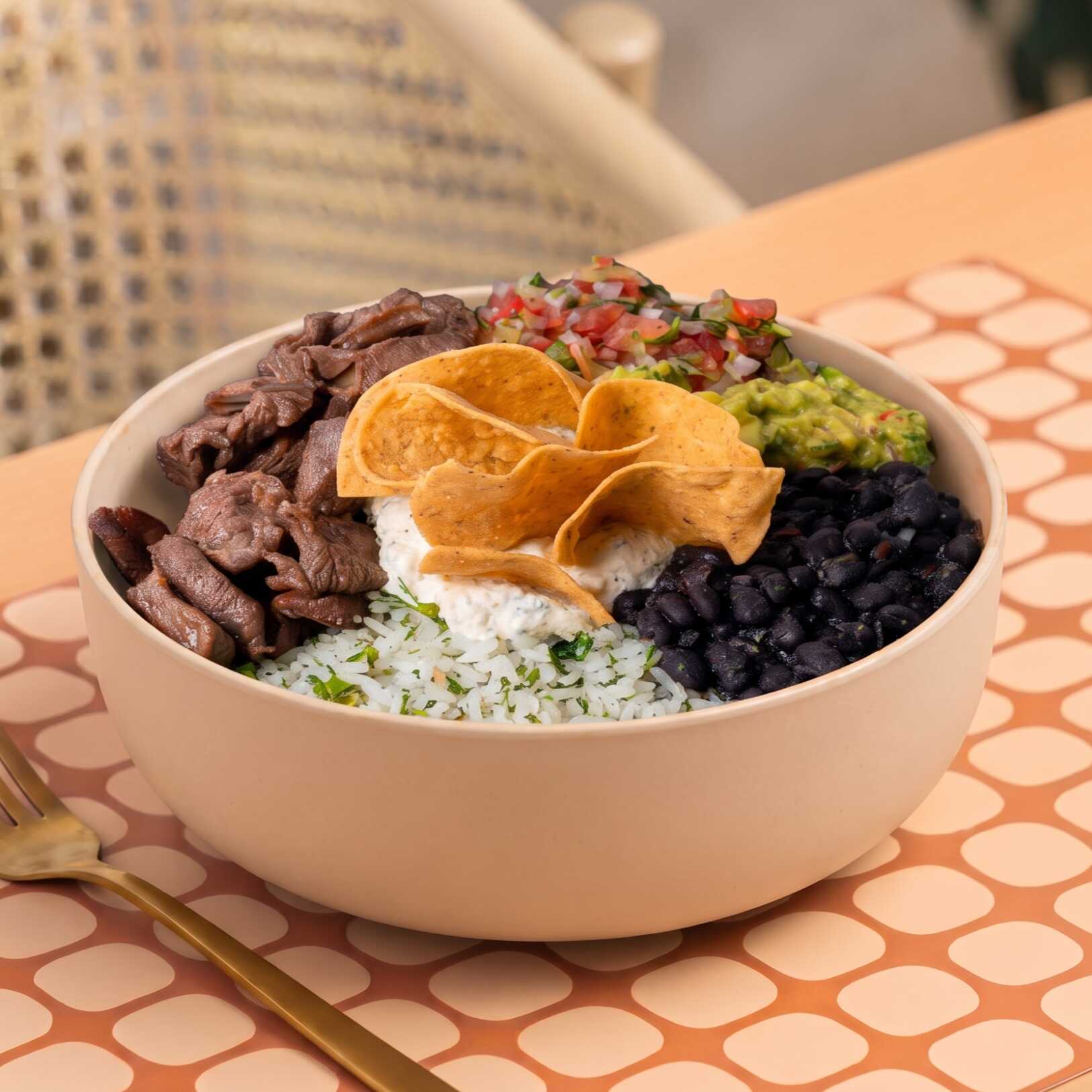 Menú Mexicano Carne Bowl