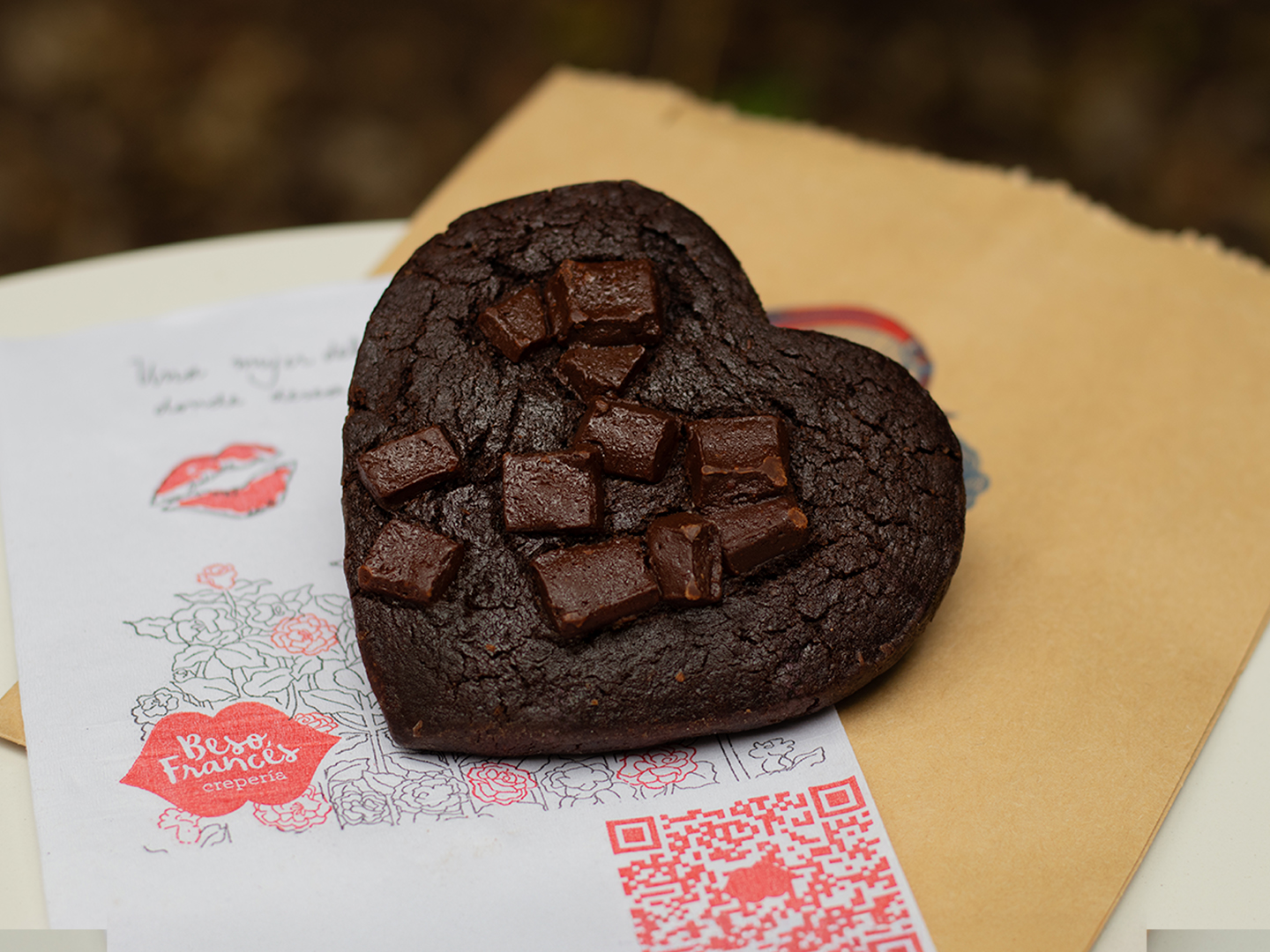 Galleta Corazón Chocolate