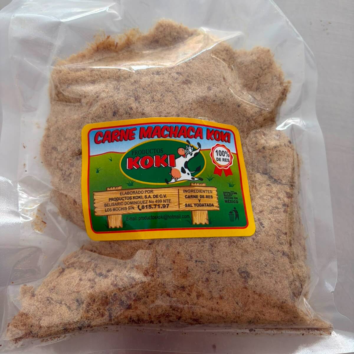 MACHACA DE RES KOKI 250 G