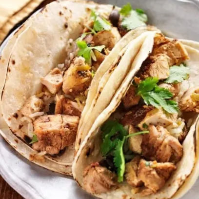 Taco de pechuga con queso