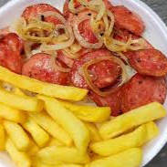 Deliciosa quentinha com os acompanhamento: ARROZ, FEIJAO FRITAS