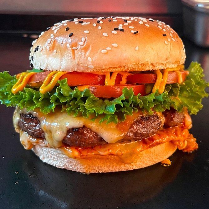 Hamburguesa Sencilla con papas francesa