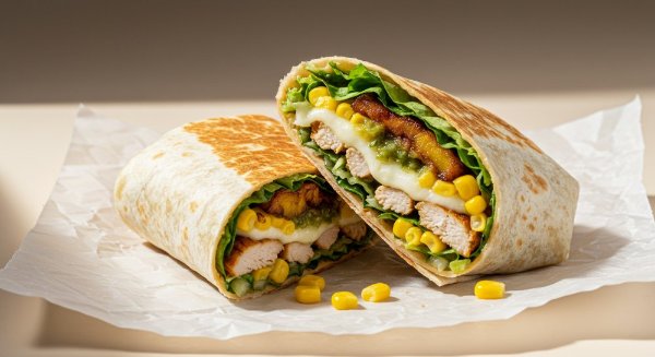 Wrap colombiano de pollo