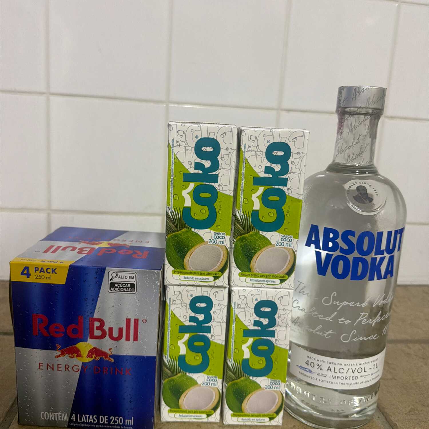 Absolut+Energetico +4 gelo