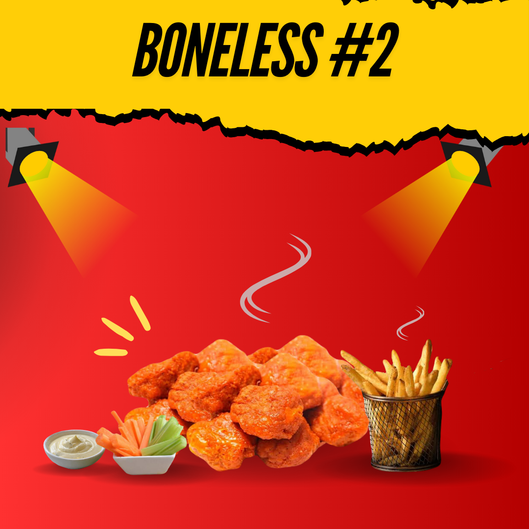 25 Boneless And Fries