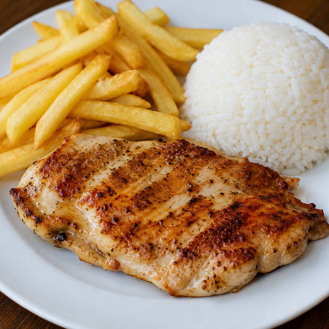 Pechuga de Pollo + Papa + Arroz