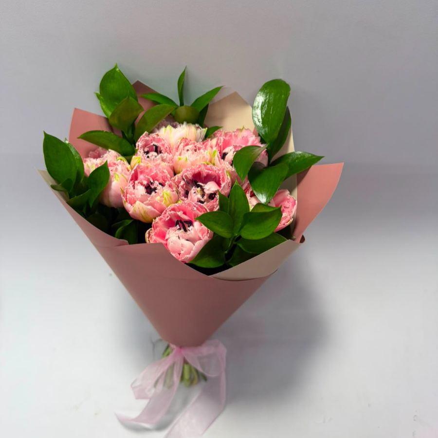 10 Tulipanes Premium Rosas